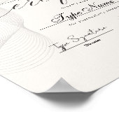 Certificate of completion, achievement, diploma ポスター (角)