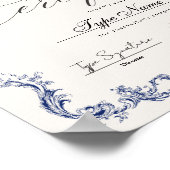 Certificate of completion, appreciation diploma ポスター (角)