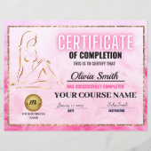 Certificate of Completion Template, Body Sculpting (正面)