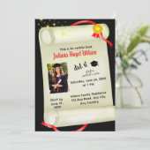 Certificate of Graduation Photo Invitation 招待状 (スタンド正面)