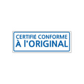 CERTIFIÉ CONFORME A l'ORIGINAL セルフインキングスタンプ (デザイン)