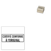 CERTIFIÉ CONFORME A l'ORIGINAL ラバースタンプ (押印)