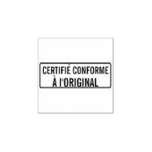 CERTIFIÉ CONFORME A l'ORIGINAL ラバースタンプ (インプリント)