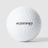 #CERTIFIED ゴルフボール (正面)
