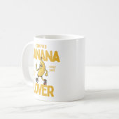 Certified Banana Lover Funny Fruit Joke Gift コーヒーマグカップ (正面左)