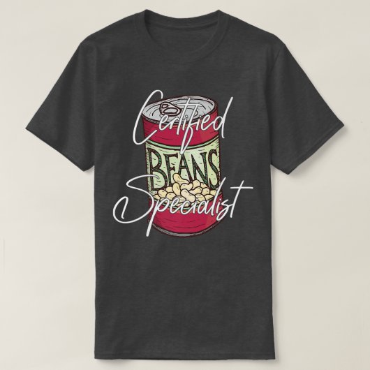 Certified Beans Specialist National 焼いた Bean Da Tシャツ (デザイン正面)