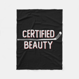 Certified Beauty Funny Ice Hockey Slang Wheel Snip フリースブランケット