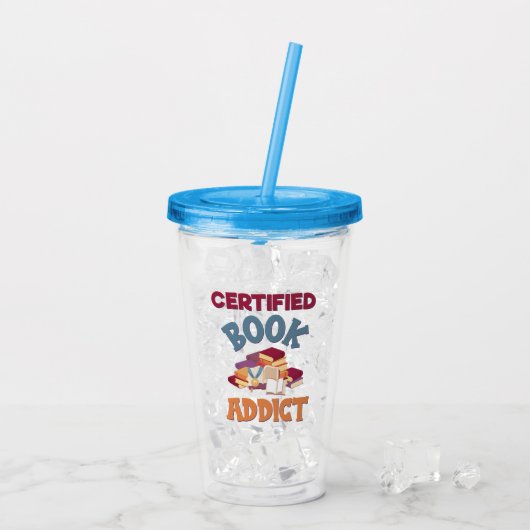Certified Book Addict アクリルタンブラー (アイス裏面)
