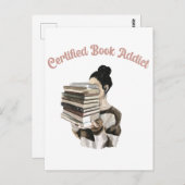 Certified Book Addict ポストカード (正面/裏面)