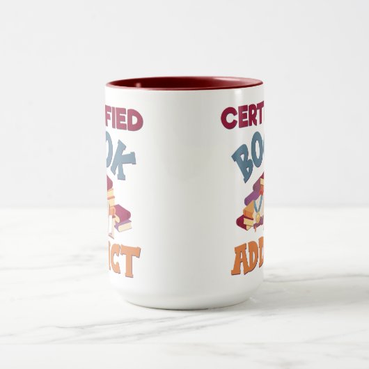 Certified Book Addict マグカップ (中央)