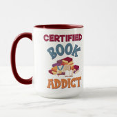 Certified Book Addict マグカップ (左)