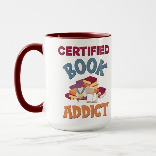 Certified Book Addict マグカップ (左)