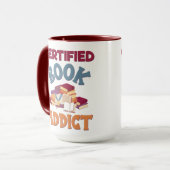 Certified Book Addict マグカップ (正面左)