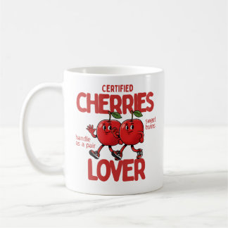 Certified Cherries Lover Mug Sweet Twins Gift コーヒーマグカップ