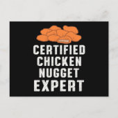 Certified Chicken Nugget Expert Chickens Fun Gift ポストカード (正面)