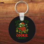 Certified Cookie Bandit, Funny Christmas Lights Ra キーホルダー (正面)