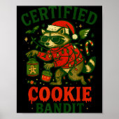 Certified Cookie Bandit, Funny Christmas Lights Ra ポスター (正面)