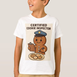 Certified Cookie Inspector Gingerbread Man Tシャツ