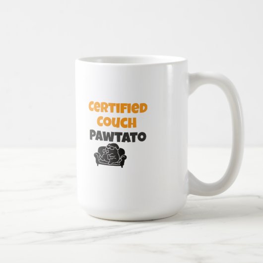 Certified Couch Pawtato コーヒーマグカップ (右)
