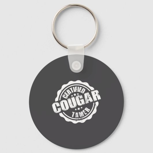 Certified Cougar Tamer Funny Mens Cougar Tamer  キーホルダー (正面)