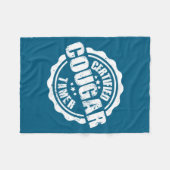 Certified Cougar Tamer Funny Mens Cougar Tamer フリースブランケット (正面(横))