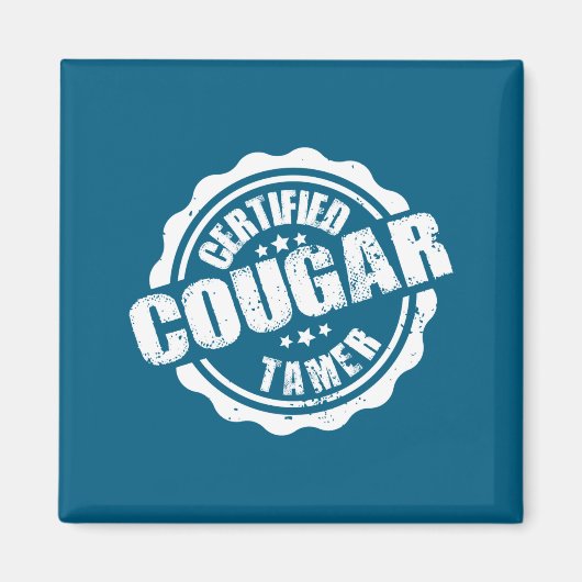 Certified Cougar Tamer Funny Mens Cougar Tamer マグネット (正面)