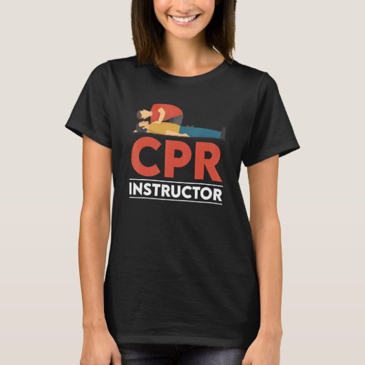 Certified CPR Instructor Outfit First Aid AED Trai Tシャツ (正面)