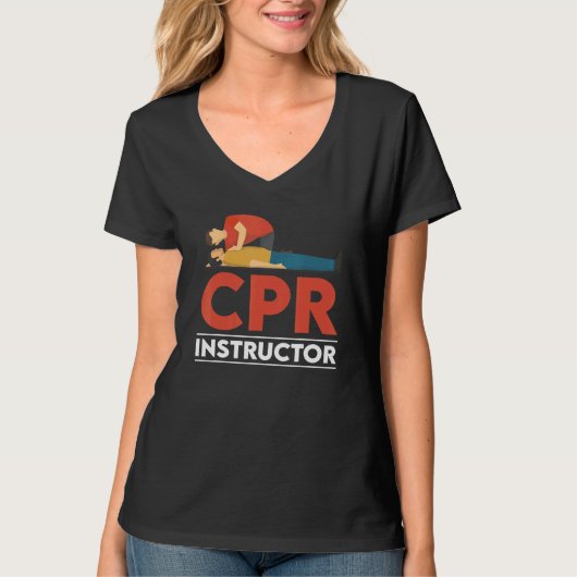 Certified CPR Instructor Outfit First Aid AED Trai Tシャツ (正面)