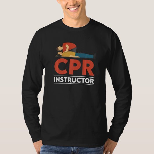 Certified CPR Instructor Outfit First Aid AED Trai Tシャツ (正面)