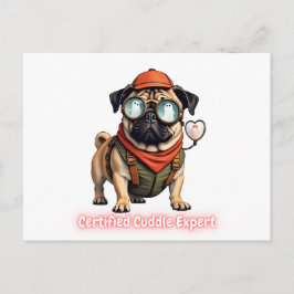 Certified Cuddle Expert Invitation Postcard インビテーションポストカード
