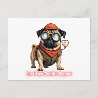 Certified Cuddle Expert Invitation Postcard インビテーションポストカード
