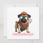 Certified Cuddle Expert Invitation Postcard 招待状 (正面)