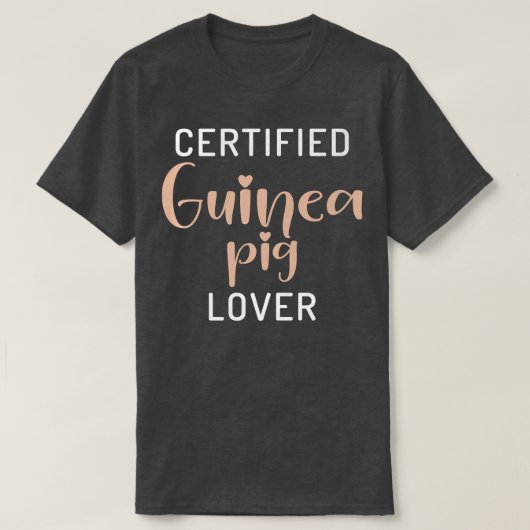Certified Cute Guinea Pig Lover Premium410  Tシャツ (デザイン正面)