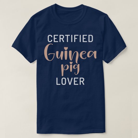 Certified Cute Guinea Pig Lover Premium 409  Tシャツ (デザイン正面)