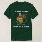Certified Deep Sea Diver white Tシャツ (デザイン正面)