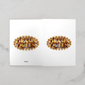 Certified Drama Queen 箔グリーティングカード (外側レイダウン)