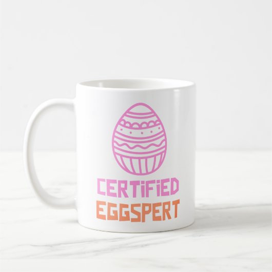 Certified Eggspert Easter Classic Mug コーヒーマグカップ (左)