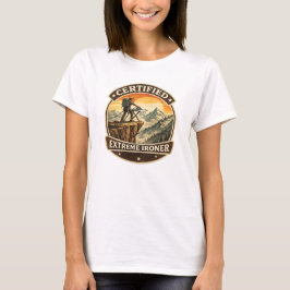 Certified Extreme Ironer Vintage Mountain TShirt Tシャツ