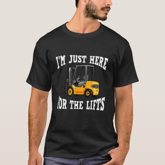 Certified forklift operator fork lift designated d tシャツ (正面)