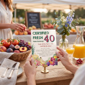 Certified Fresh 40 Years Running フルーツ農園 招待状