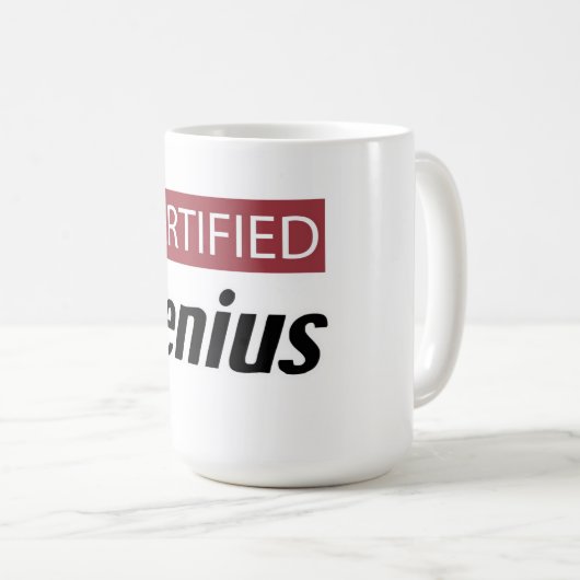 Certified Genius コーヒーマグカップ (正面右)