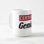 Certified Genius コーヒーマグカップ (正面左)