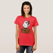 Certified Ghosted Tシャツ - おもしろ幽霊ハロウィン (正面フル)
