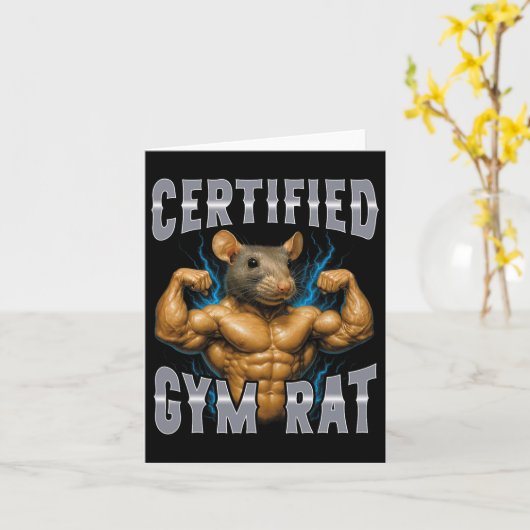 Certified Gym Rat  カード (黄色い花)