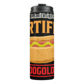 Certified Hotdogologistグラフィックおもしろいデザイン タンブラー (正面)