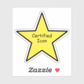 Certified Icon Star Sticker – Funny Sticker シール (シート)