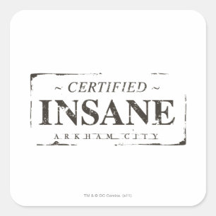 Certified Insane Stamp スクエアシール