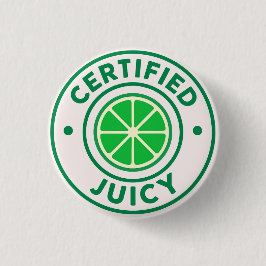 Certified Juicy™ – ライム バッジピン 缶バッジ