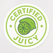 Certified Juicy Fruit Sticker Sheet  ラベル (デザイン2)