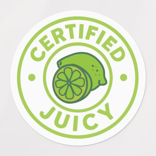 Certified Juicy Fruit Sticker Sheet ラベル (デザイン2)